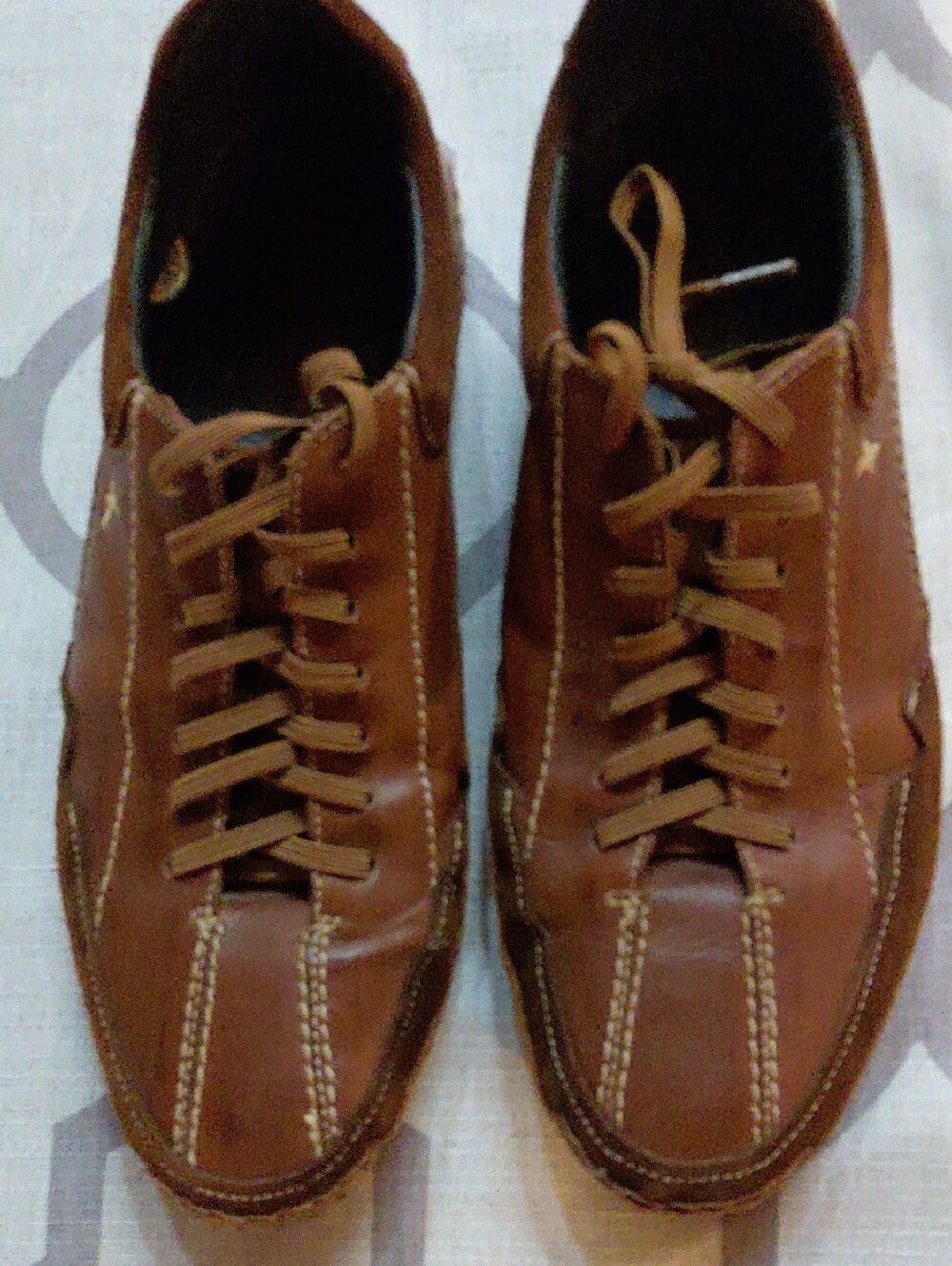 Pikolinos Spain Hand Stitched Shoe Brown Leather Lace-Up Sz 44 Quality Made